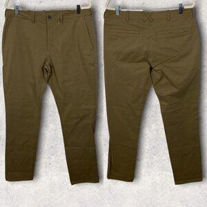 New Mack Weldon Beige‎ Tan Chino Pants Size 34 by 34 Sandstorm Technical Stretch